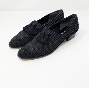 Stuart Weitzman Tassel Textured Loafers
